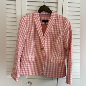 Talbots Pink Gingham Women's Blazer